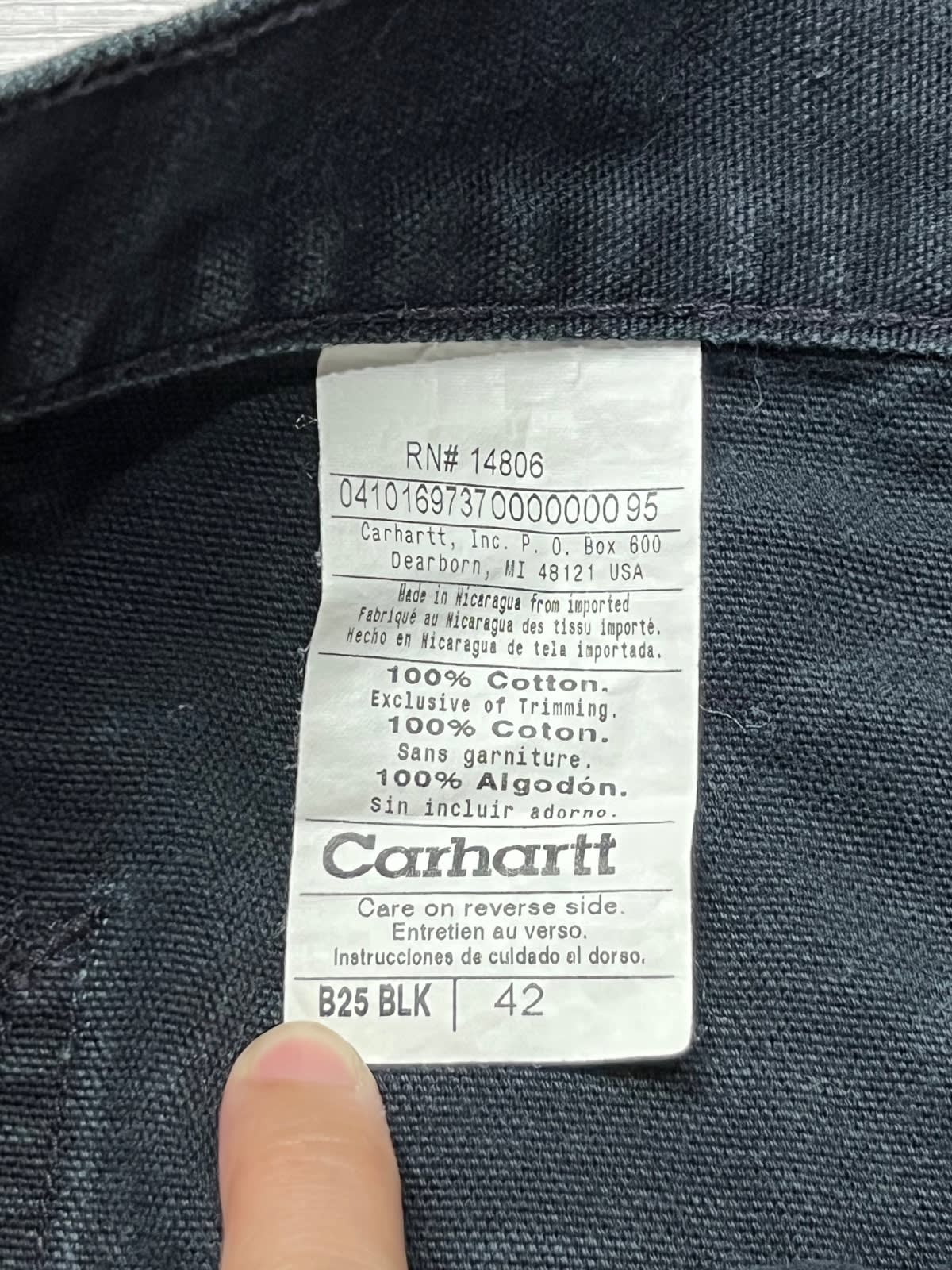 Carhartt B25 BLK
